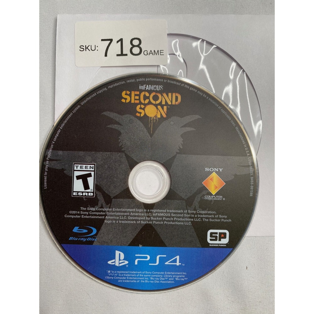 Infamous Second Son Sony PlayStation 4